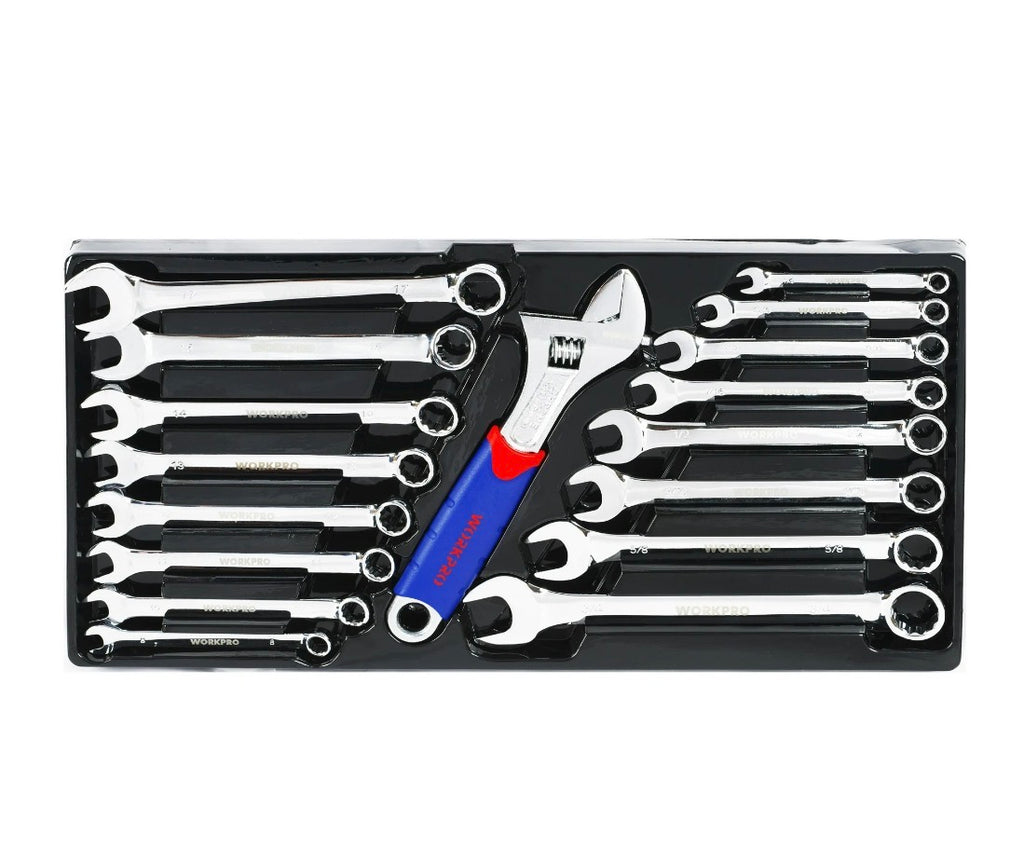 WORKPRO 408-Piece Auto Repair Tool Set,Mechanics Tool Set,General Household Home Repair Tool Kit with 3-Drawer Heavy Duty Metal Box,Hand Tool Kit
