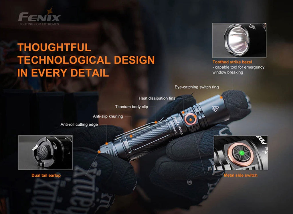 FENIX PD35 V3.0 EVERYDAY CARRY FLASHLIGHT - 1700 LUMENS