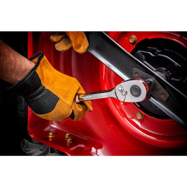 1/4 in., 3/8 in. and 1/2 in. Drive 72-Tooth Ratchet and Accessory Set (14-Piece)