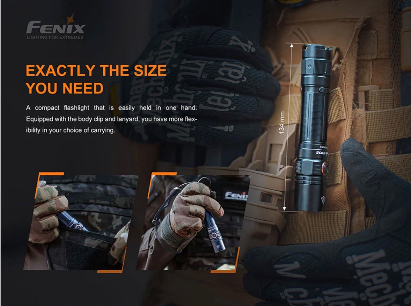 FENIX PD35 V3.0 EVERYDAY CARRY FLASHLIGHT - 1700 LUMENS