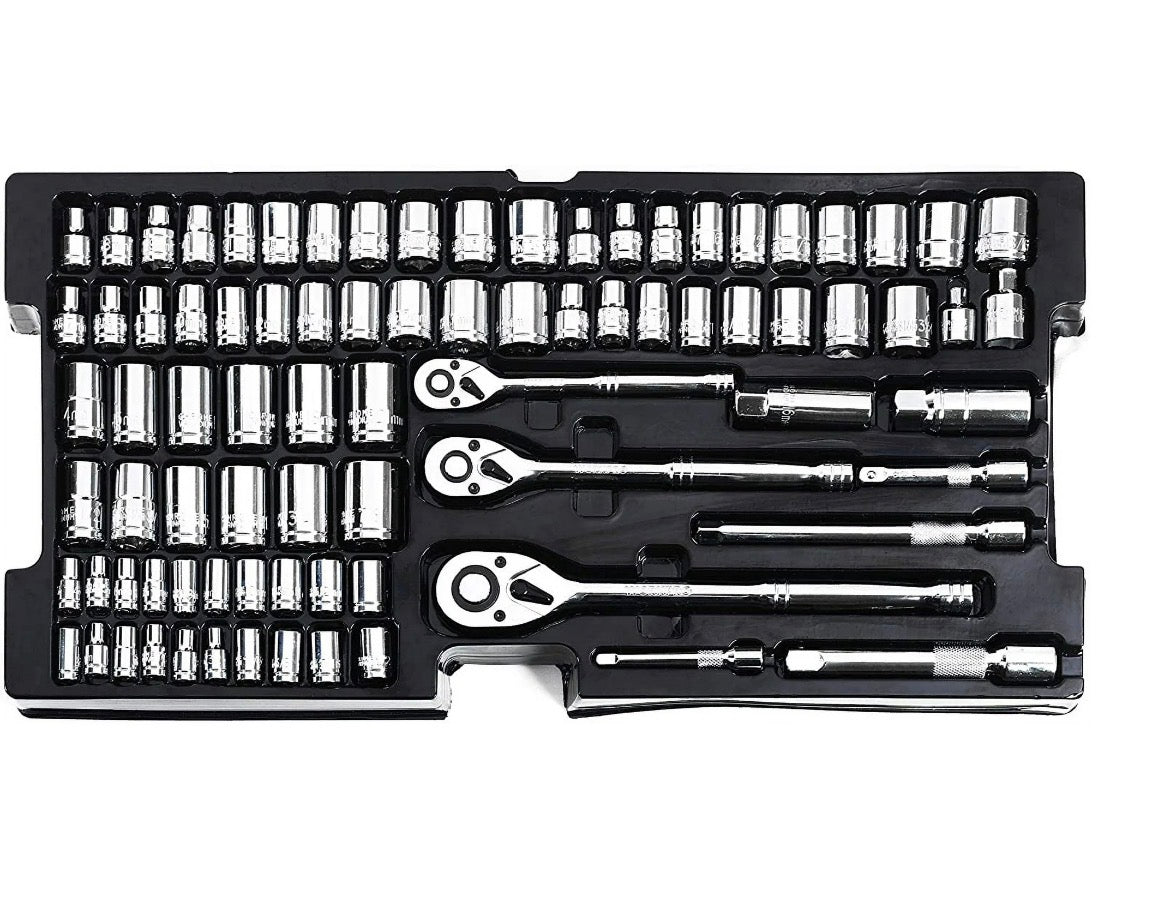 WORKPRO 408-Piece Auto Repair Tool Set,Mechanics Tool Set,General Household Home Repair Tool Kit with 3-Drawer Heavy Duty Metal Box,Hand Tool Kit