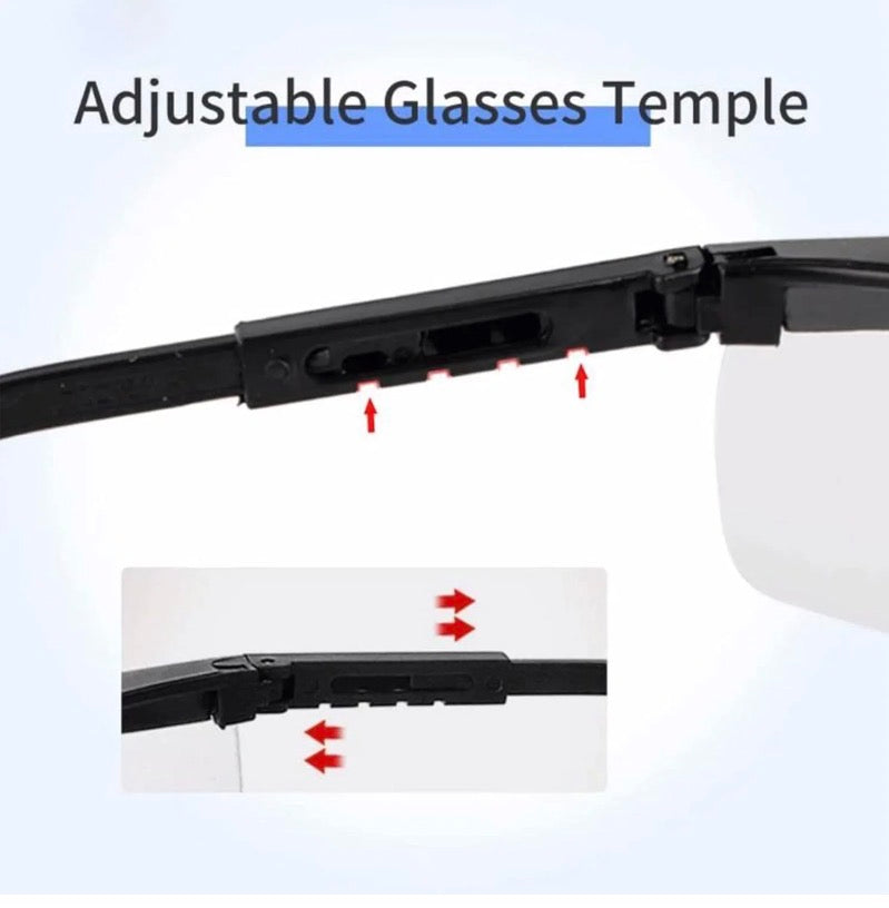 Safety Glasses Clear Anti-Fog Goggles Over-Spec Glasses Protective Eye Wear Industrial Approved Wide-Vision（4 PACK）