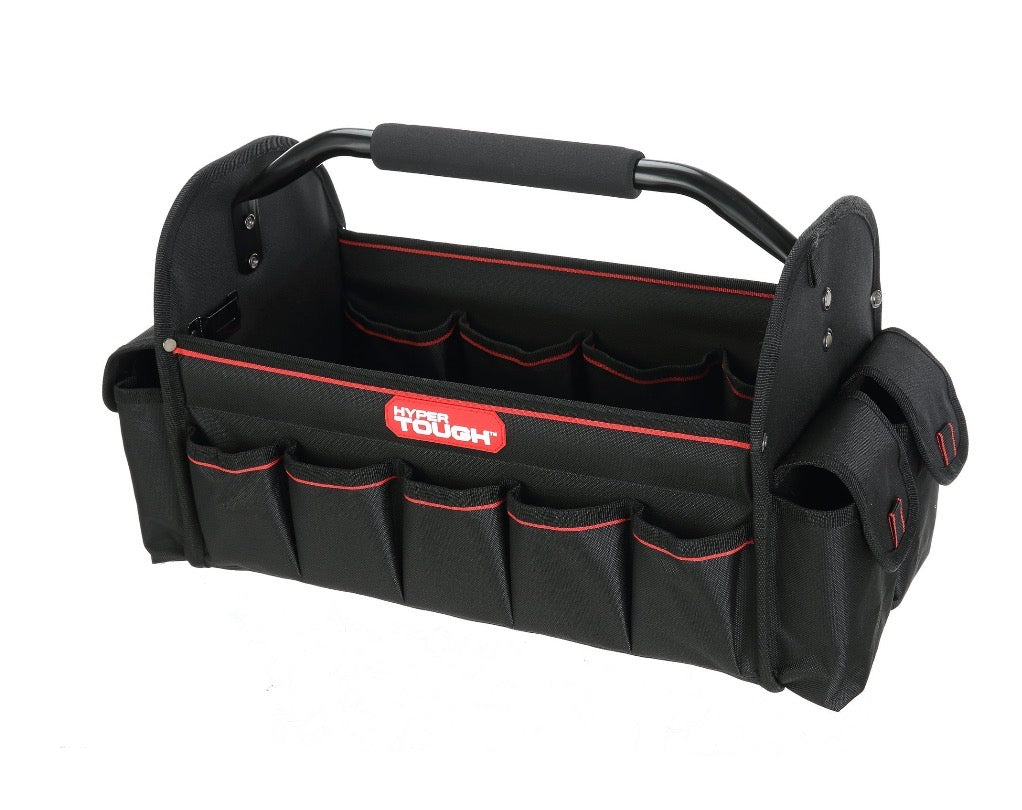 Hyper Tough 16-inch Open Top Tote with Soft Grip Handle TT30126D
