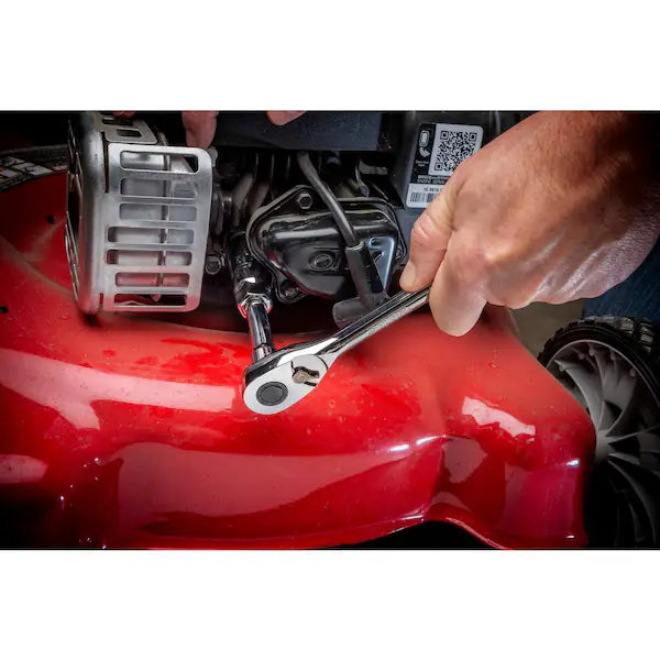 1/4 in., 3/8 in. and 1/2 in. Drive 72-Tooth Ratchet and Accessory Set (14-Piece)