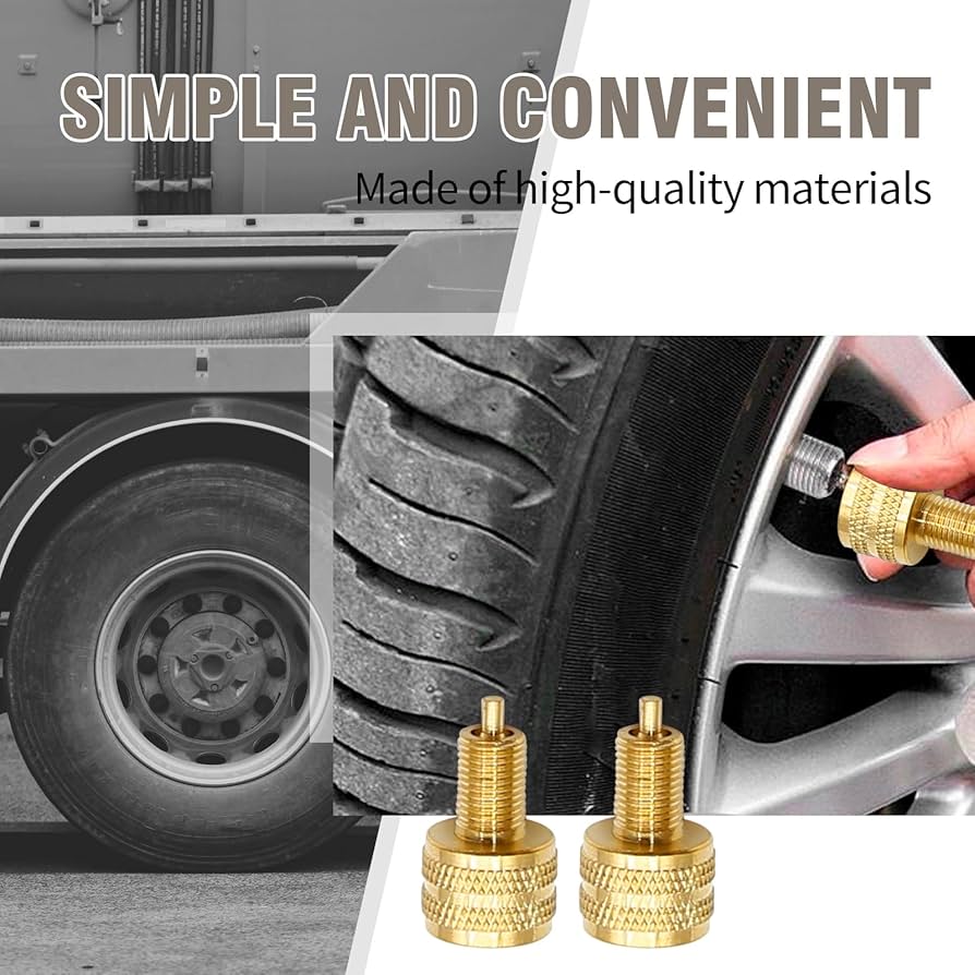10 PCS Large Bore Tire Valve Adapter Valve Stem Adapter External Tire Bore Valve Reducer Adapter Connector Good Performance 22 mm Length