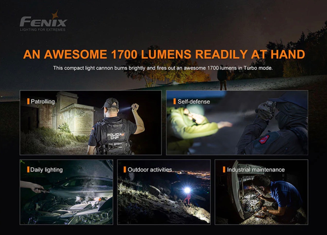 FENIX PD35 V3.0 EVERYDAY CARRY FLASHLIGHT - 1700 LUMENS