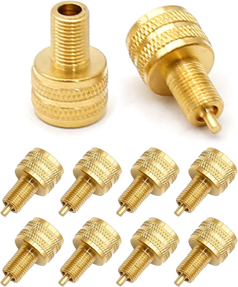 10 PCS Large Bore Tire Valve Adapter Valve Stem Adapter External Tire Bore Valve Reducer Adapter Connector Good Performance 22 mm Length