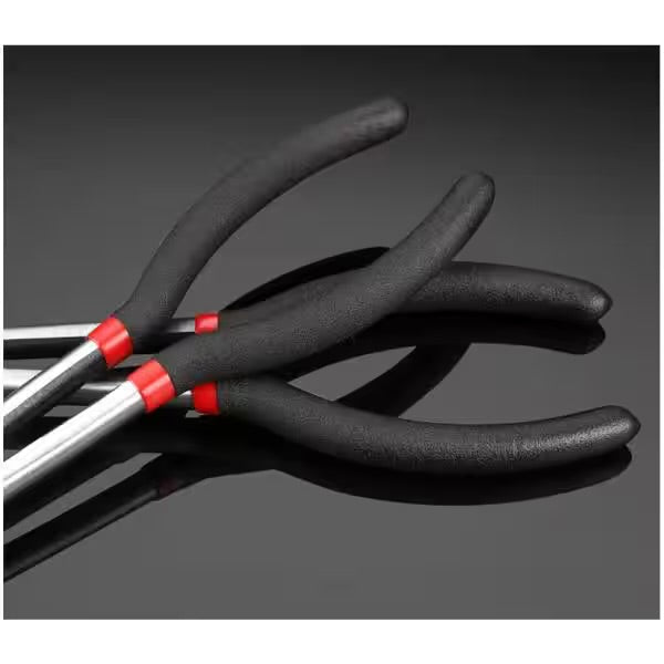 11 in. Straight 90-Degree, 45-Degree, Hose and Cable, and Long Flat Nose Pliers Set (5-Pieces)