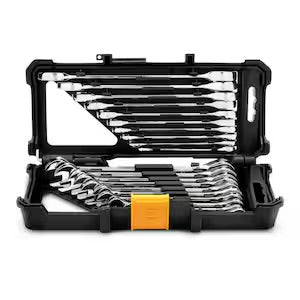 20-Piece SAE/Metric 12-Point Ratcheting Combination Wrench Set
