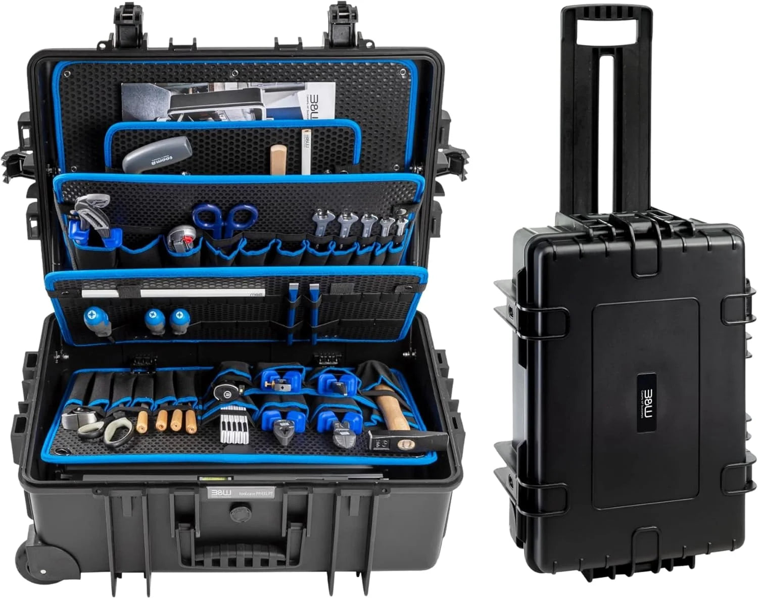 B&W international Jumbo 6700 Outdoor tool case with pocket Tool Board, Black
