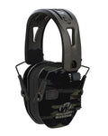 Walker's Razor Tacti-Grip Earmuffs- Black, High Performance Silicone Composite Slip Free Headband- Natural Sound Clarity Full Dynamic Range 23 NRR