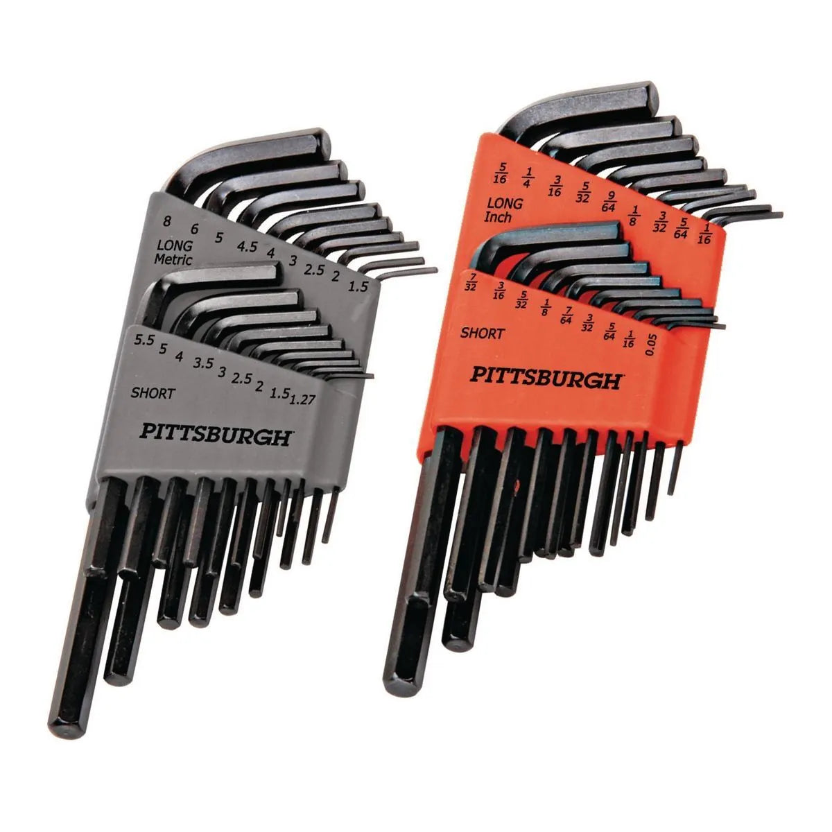 PITTSBURGH SAE and Metric Long-Reach Hex Key Set, 36-Piece