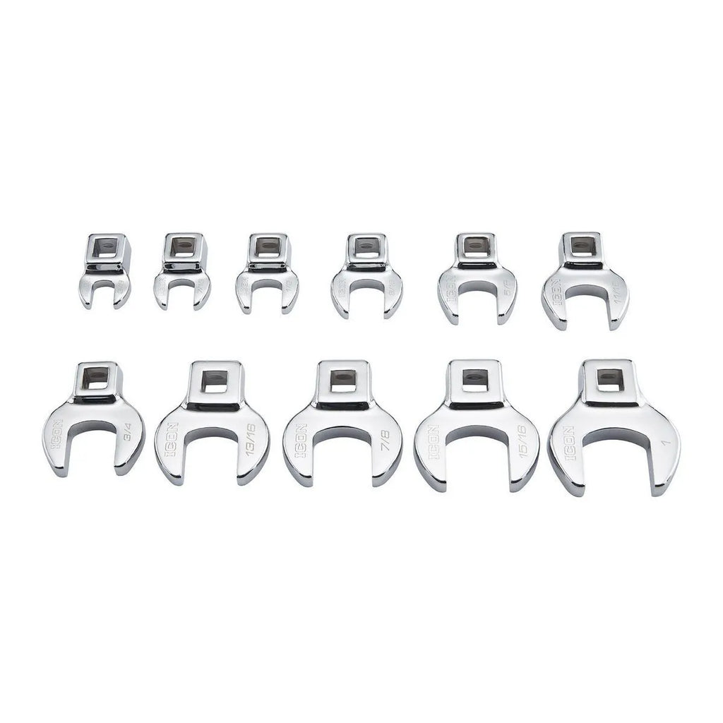 ICON 3/8 in. Drive SAE Professional Crowfoot Wrench Set, 11-Piece