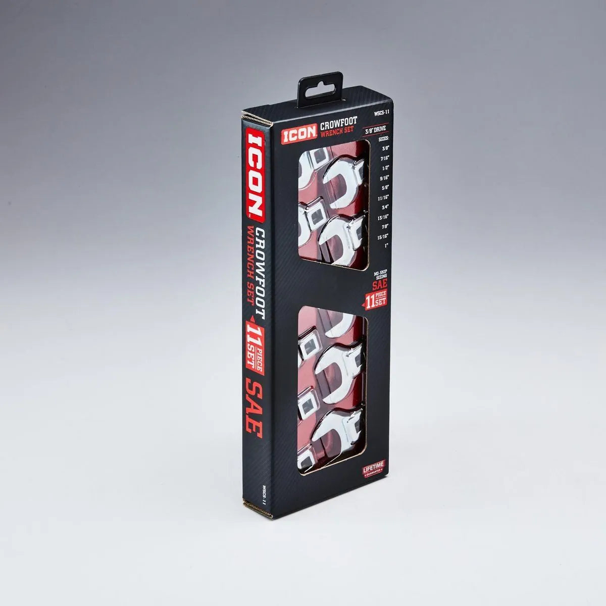 ICON 3/8 in. Drive SAE Professional Crowfoot Wrench Set, 11-Piece